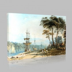 John Varley- On the Avon near Bristol  Stampa su Tela 