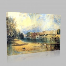 Joseph Mallord William Turner- Hampton Court Palace  Stampa su Tela 