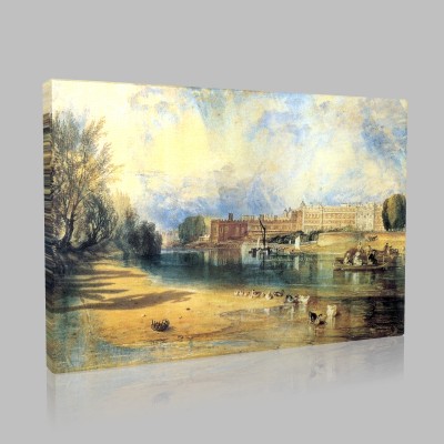 Joseph Mallord William Turner- Hampton Court Palace  Canvas 