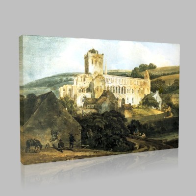 Thomas Girtin -Jedburgh Abbey from the South East  Canvas 