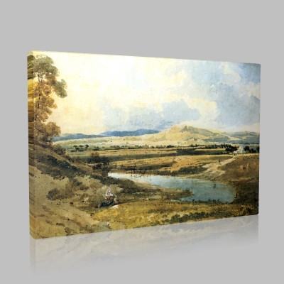 Thomas Girtin-View near Bromley, Kent  Canvas 