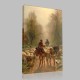 Constant Troyon-On the Way to the Market Canvas Constant Troyon-On the Way to the Market Canvas