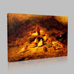 Philibert Léon Couturier-Scene basic-court Stampa su Tela