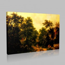 Philibert Léon Couturier-The Hunt Stampa su Tela