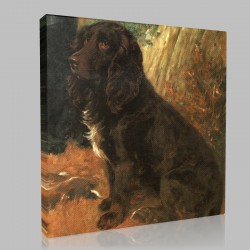 John Emms-The dog Stampa su Tela 