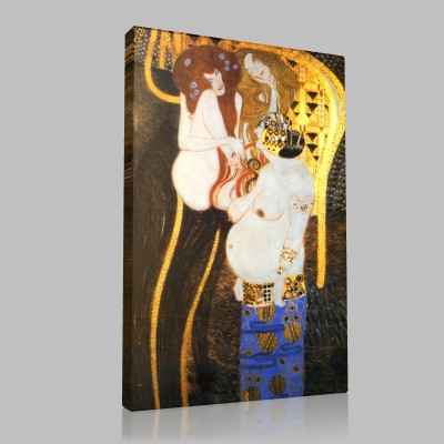 Gustav Klimt-Beethoven Frieze Canvas