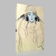 Gustav Klimt-Head of a Woman Canvas