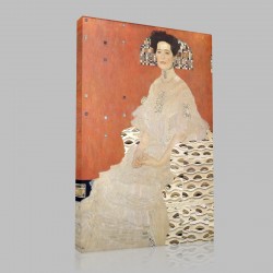 Gustav Klimt-Porträt der Fritza Riedler Stampa su Tela
