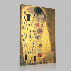 Gustav Klimt-The Kiss Stampa su Tela