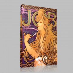 Mucha-Cigarette Stampa su Tela