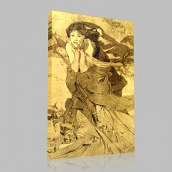 Mucha-Coccoric Stampa su Tela