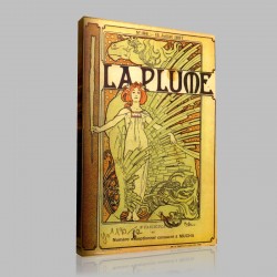 Mucha-the Feather Stampa su Tela