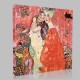 Gustav Klimt-Die Freundinnen Canvas