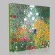 Gustav Klimt-Flowery Garden Stampa su Tela