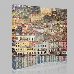 Gustav Klimt-Malcesine sul Lago di Garda Stampa su Tela