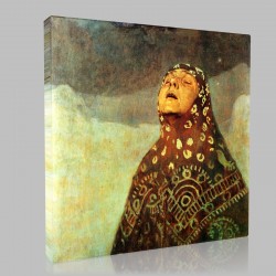 Mucha-A night of the Winter Stampa su Tela