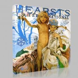 Mucha-Hears Stampa su Tela