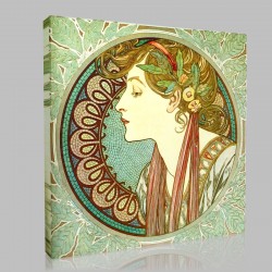 Mucha-The Bay-tree Stampa su Tela
