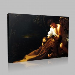 Caravaggio-Extase de Saint François Stampa su Tela