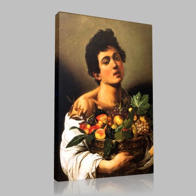 Caravaggio-Garçon à la corbeille de fruits Canvas Caravaggio-Garçon à la corbeille de fruits Canvas