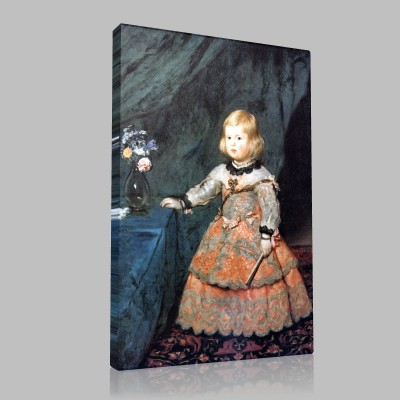 Diego Velázquez-L'Infante Marguerite en rose Canvas