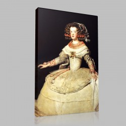 Diego Velázquez-L'Infante Marie-Thérèse aux deux montres Stampa su Tela