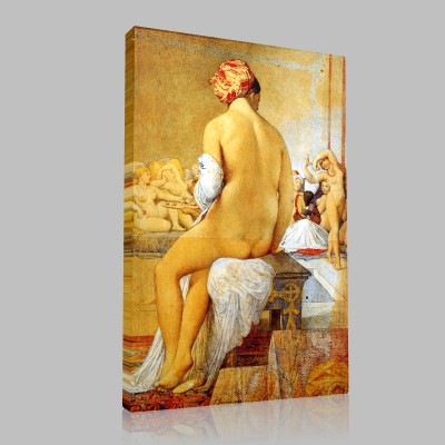 Jean Auguste Dominique Ingres-Baigneuse Bonnat Canvas