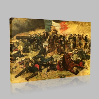 Jean-Louis-Ernest Meissonier-Siege of Paris Canvas