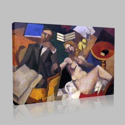 Roger de la Fresnaye-Married life Stampa su Tela