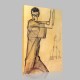Egon Schiele-Autoportrait avec les bras levés Canvas