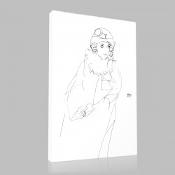 Egon Schiele-Ilda Roessler Stampa su Tela