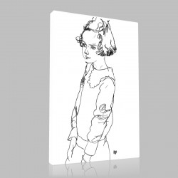 Egon Schiele-Maria Steiner Stampa su Tela