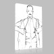 Egon Schiele-Portrait d'Arthur Roessler Canvas