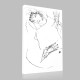 Egon Schiele-Portrait de femme Canvas
