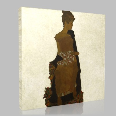 Egon Schiele-Portrait of Gerti Schiele Canvas