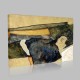 Egon Schiele-The artist's mother sleeping Canvas