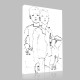 Egon Schiele-Trois gamins de Rues Canvas