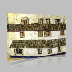 Egon Schiele-Windows Stampa su Tela