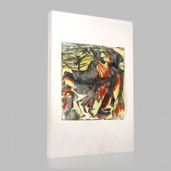 Ernst Ludwig Kirchner-Schlemihl Meets His Shadow Stampa su Tela