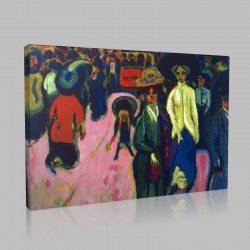 Ernst Ludwig Kirchner-Street in Dresden Stampa su Tela