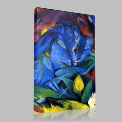 Franz Marc-Verrat et truie, cochons sauvages Stampa su Tela