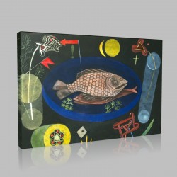 Paul Klee-Around the Fish Stampa su Tela