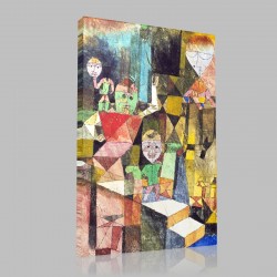 Paul Klee-Introducing the Miracle Stampa su Tela
