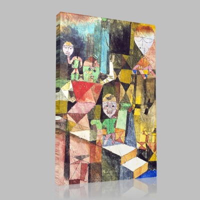 Paul Klee-Introducing the Miracle Stampa su Tela