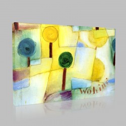 Paul Klee-Kids Garden Stampa su Tela