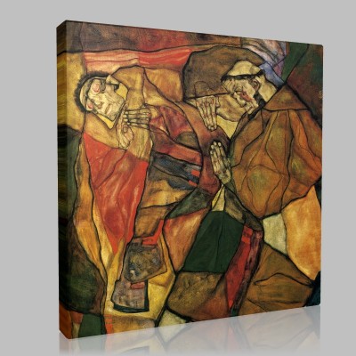 Egon Schiele-Agonie Canvas