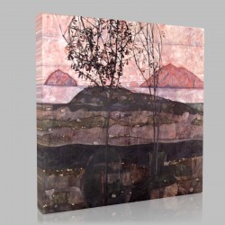 Egon Schiele-Egon Schiele (2) Stampa su Tela