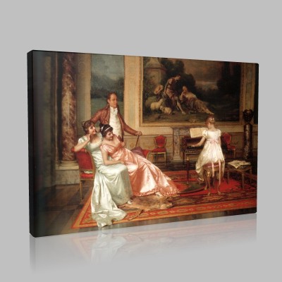 Vittorio Reggianini-The Piano Recital Canvas