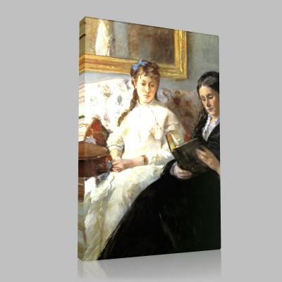 Berthe Morisot-La Mère et la Soeur de l'Artiste Canvas