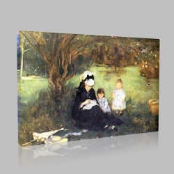 Berthe Morisot-Lilacs With Maurecourt Stampa su Tela